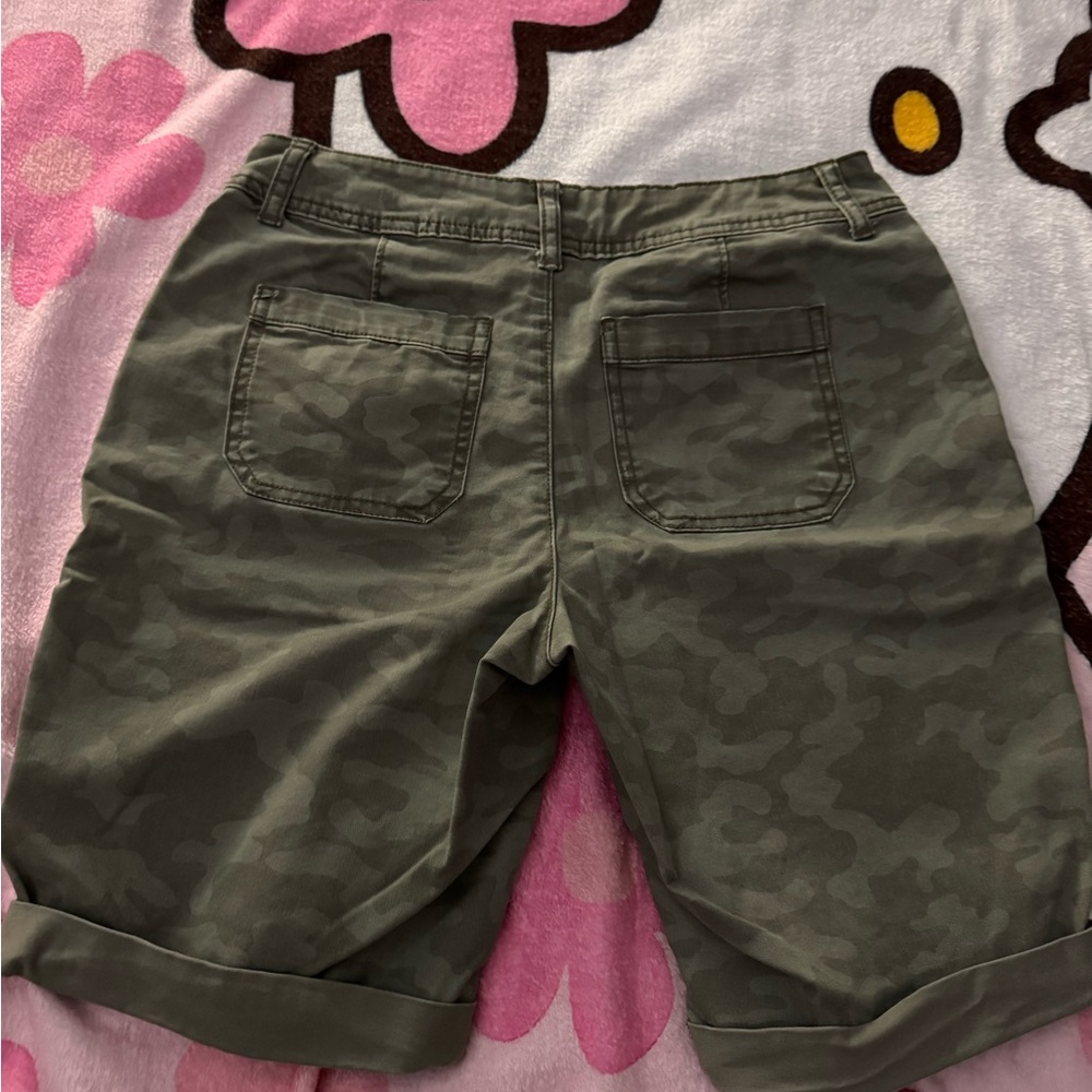 Time and Tru Olive Green Shorts